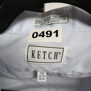 Kitch Men's White Dress Shirt